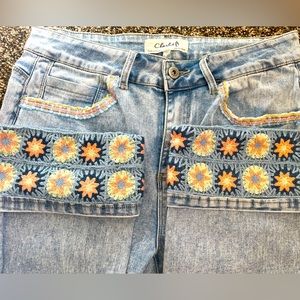 Charlie B Jeans with Crochet Cuff